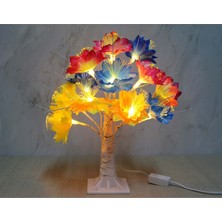 Dekoratif Ledli Çiçek 35 cm Model 4