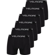 Velmore 6’lı Kutu Premium Erkek Boxer | Likralı ve Pamuklu Iç Giyim