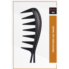 Kozmopol Geniş Aralıklı Wax Şekil Verme Tarağı Siyah