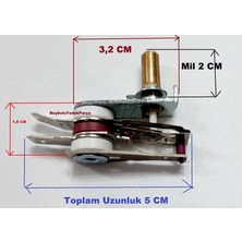 FullYedek Kısa Mil Tost Makinesi Termostat , Mil Uzunluğu 2 cm , 10 Amper Ayar Otomatiği , Otomatik