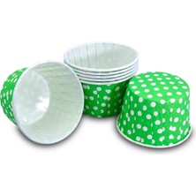 Şifa  Kafem Yeşil Puantiyeli Muffin Kek Kapsülü 50LI x 30 Paket (Koli)