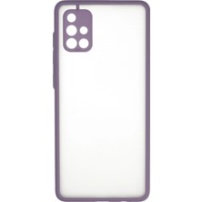 Newface Samsung Galaxy A71 Kılıf Montreal Silikon Kapak - Mor Sptgl