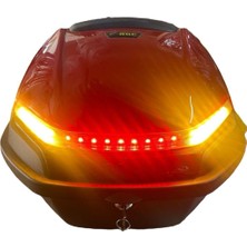 Bgc Motosiklet Arka Çanta 33 LT Işıklı (Stop, Sağ Sol Sinyal) Güvenli Seyahat İçin Uygun Aksesuar