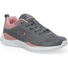 Lumberjack Kadın Spor Ayakkabı Hafif Kaymaz Taban Nefes Alabilir Yapı Koyu Gri