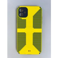 Armorix Iphone 11 Çizgili Lacivert Kabartmalı Sert Kapak