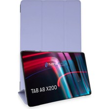 Newface Samsung Galaxy X200 Tab A8 10.5 Kılıf Tablet Smart Kılıf - Lila Sptgl