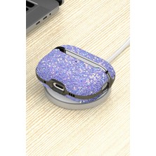 Onegif Airpods 3 (3.nesil) Bright Simli Airpods Kapak - Siyah Sptgl