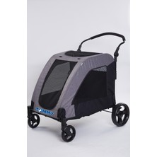 Tommy Evcil Hayvan Arabası Gri 97*84*119CM Max 60KG Sptgl