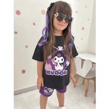 Kuromi Baskılı Kız Çocuk Takım (%100 Pamuklu)