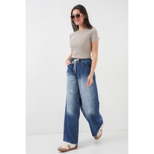 Bol Paça Kot Pantolon 6705 - Lacivert