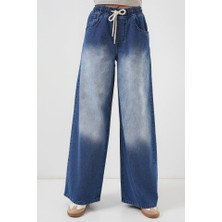 Bol Paça Kot Pantolon 6705 - Lacivert