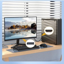 HDMI To Displayport Çevirici Kablo ( 1.8 Metre) HDMI Kablo To Display Port Dp 4K Hdr