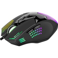 SHOW PRIME USB Siyah Işıklandırmalı Oyuncu Mouse - x Me 216 Series