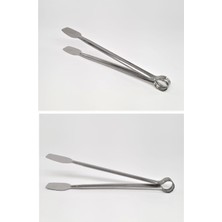 Paslanmaz Mutfak Maşası - 27 cm Mangal Barbekü Maşası