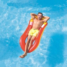 Fileli Şişme Deniz Yatağı – 150X75 cm Serinletici Baş Destekli Deniz Yatağı | 14+ Yaş