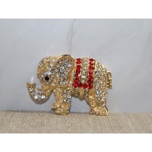 Sıvaroskı Taşlı Fil Tasarım Magnet 5-7 cm