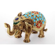 Sıvaroskı Taşlı Tekli Fil Figürü 12*8 cm