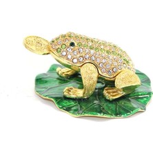 Sıvaroskı Taşlı Tekli Kurbağa 9*8 cm