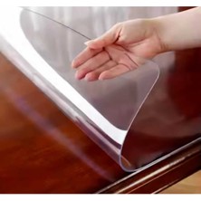 Başak Ev Tekstili 1.2 mm Kalinlik 100 cm En Şeffaf  Kalın Pvs Masa Koruyucu Mika Masa Örtüsü