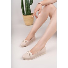Nesil Shoes Mhd 61 Ten Taşlı Günlük Kadın Babet