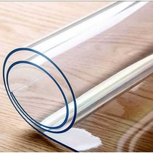 Başak Ev Tekstili 2 mm Kalınlık 70 cm En Şeffaf  Kalın Pvc Masa Koruyucu Mika Masa Örtüsü