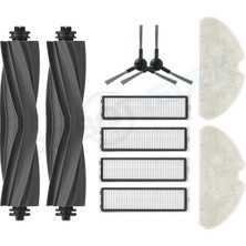 robotyedek Dreame D9 Max Gen 2 (RLD34GA) Uyumlu Yedek Silikon Fırça Hepa Filtre Mop Seti-10 Parça