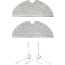 robotyedek Dreame D9 (RLS5-WH0) Uyumlu Yedek Mop Ve Yan Fırça-4 Parça