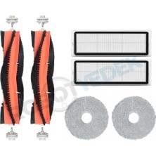 robotyedek Dreame L10 Ultra, L10S Ultra L10 Prime Uyumlu Yedek Parça Seti Fırça Filtre Mop-6 Parça