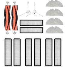 robotyedek Dreame D9 (RLS5-WH0) Uyumlu Yedek Parça Seti Fırça Filtre Mop-18 Parça