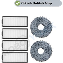 Robotyedek Roborock Saros Z70 Uyumlu Hepa Filtre Ve Mop-6 Parça
