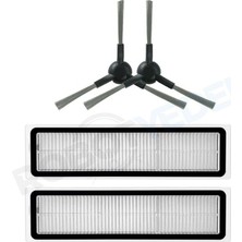 robotyedek Dreame D9 Max Gen 2 (RLD34GA) Uyumlu Yedek Hepa Filtre ve Yan Fırça-4 Parça