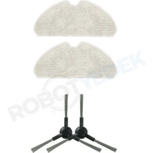 robotyedek Dreame D9 Max Gen 2 (RLD34GA) Uyumlu Mop Yan Fırça Seti-4 Parça