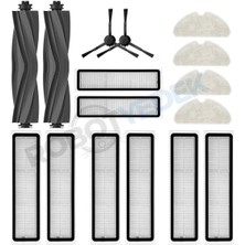 Dreame D10S D10S Pro Uyumlu Yedek Silikon Fırça Hepa Filtre Mop Seti-16 Parça