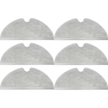 robotyedek Dreame D9 (RLS5-WH0) Uyumlu Mop-tam Yüzey Mikrofiber Ve Kalın 6 Adet