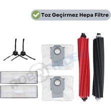 robotyedek Roborock S8 Pro Ultra ( S8 PRO DEĞİL!) Uyumlu Yedek Fırça Hepa Filtre Toz Torba Seti-8 Parça