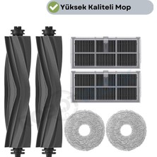 robotyedek Dreame L10S Pro Ultra Heat (RLL82CE) Kauçuk Fırça Hepa Filtre Mop Seti-6 Parça