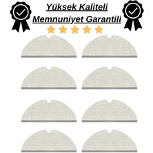 robotyedek Roborock Q5 Pro, Q5 Pro Plus 8 Adet Mop Fiber Paspas-Yüksek Kaliteli