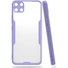 Newface Realme C15 Kılıf Platin Silikon - Lila Sptgl