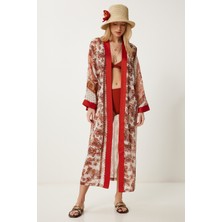Desenli Şifon Kimono