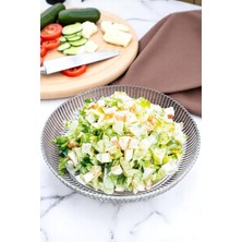 Luna Cam Salata Kasesi 30 cm – Salata Tabağı Sunum Kasesi