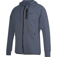 Hummel Nova Erkek Mavi Kapüşonlu Ceket