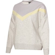 Hummel Bexley Kadın Gri Bisiklet Yaka Sweatshirt