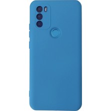 Newface General Mobile Gm 21 Plus Kılıf Nano Içi Kadife Silikon - Mavi Sptgl