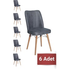Avenza Living Kare Gold 6'lı Sandalye Mutfak Sandalyesi