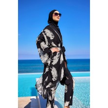 Marina Ipeksi Kimono Kadınlar İçin Lüks Dokulu Plaj Kimonosu Polyester 130 cm Uzunluk