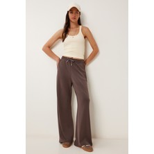 Geniş Paça Modal Eşofman Altı LUB0070 KAKAO