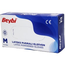 Beybi M Pudralı Muayene Eldiveni 100LÜ (4767) - MCT7160- 9964
