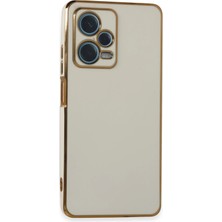 Newface Xiaomi Redmi Note 12 Pro Plus Kılıf Volet Silikon - Beyaz Sptgl