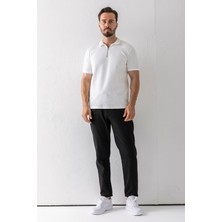 Erkek Beli Ayarlanabilir Cepli Jogger Pantolon Siyah - 5060