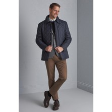 İGS Erkek Kapitone Düğmeli Klasik Mont – Lacivert